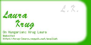 laura krug business card